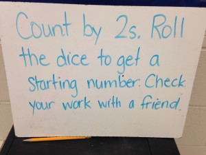 These center directions got kids started.